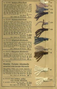 Woolley: Wool samples, German, WWII period