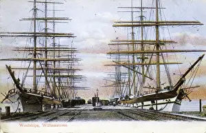 Williamstown: Wool ships at Williamstown, Melbourne, Australia