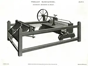 Spindles: Woollen Manufacturing - Slubbing Machine or Billy