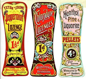 Cures: Woolley's Chemists labels