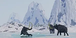 Mastodon: A Woolly Mammoth struggles for survival as he falls through