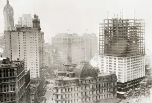 Woolworth: Woolworth Building under construction, New York, c.1920's