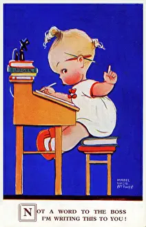 Cheeks: Not a word to the boss - I'm writing this to you!