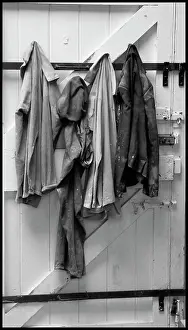 Hepworth: Work clothes in Barbara Hepworth's studio St Ives, Cornwall