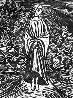 Linocut: Work by Ernst Barlach