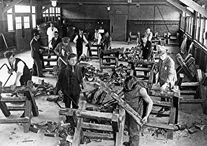 Halves: Work in a homeless shelter, 1920s