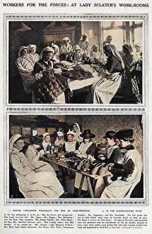 Waistcoats: Work rooms of Lady Sclater, WW1