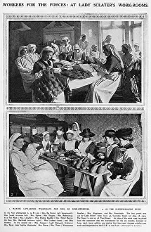 Workroom: Work rooms of Lady Sclater, WW1