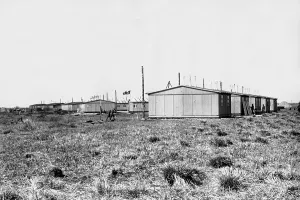 Temporary: Work service barracks in Rhinluch, 1937