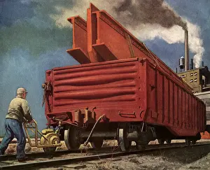 Ramus: Worker and Freight Cart