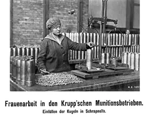 Krupp: Worker in the Krupp munitions company, 1917