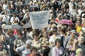 Salary: Worker protest in Novokuznetsk