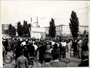 Semyonov: Workers demonstrate in East Berlin, Germany