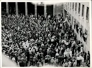Zonal: Workers demonstrate for strike in East Berlin, Germany
