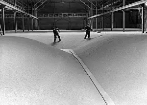Avoided: Workers in a grain silo, 1930s