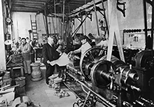 Metalworking: Workers in an iron plant, 1908