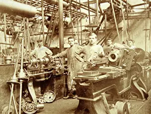 Handicrafter: Five workers of a locksmith in Vienna - Indoor