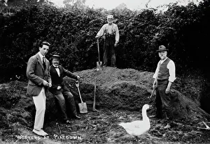Forgery: Workers at Piltdown