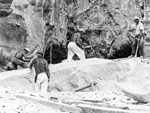 Symposium: Workers in Roman quarry in St. Margarethen