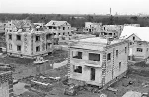 Cherepovets: Worker's settlement under construction, 1989