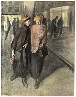Steinlen: Workers On The Suburb