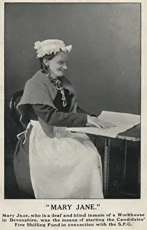 Benevolence: Workhouse inmate Mary Jane promoting charitable work