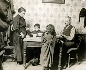 Privilege: Working class family Birmingham during coal strike, 1920s