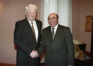 Strengthening: Working meeting between Boris Yeltsin and Askar Akayev