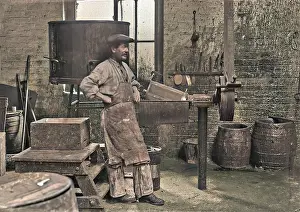 Shrapnel: Workman in a factory - lead works - ww1