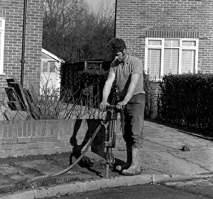 Disruption: Workman with pneumatic drill