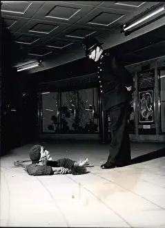 Breather: Workman in underground surprises policeman