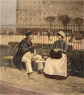 Workmans: WORKMAN'S LUNCH ON BENCH