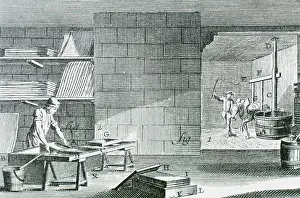 Dictionary: Workshop. Handcrafting the paperboard. Encyclopedie by D