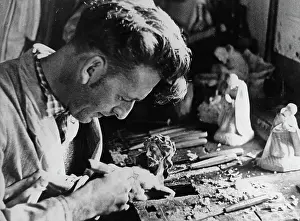 Woodcarver: The workshop of an Upper Bavarian