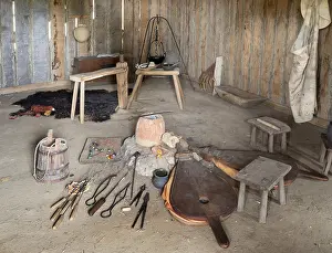 Haithabu: Workshop, Viking Museum Haithabu, Hedeby, Germany