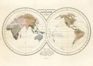 Nubian: World map of the Geographical Distribution