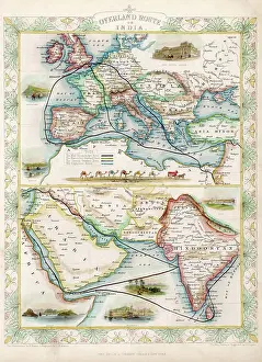 WORLD MAP/OVERLAND INDIA