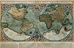 Continents: World Map by Rumold Mercator (1512-1594)