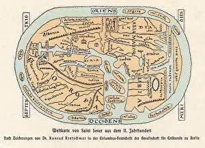 Sever: WORLD MAP/ST SEVER 11C