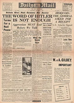 Snub: World powers snub Hitler's peace plan