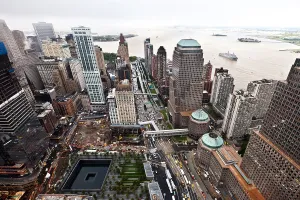 Sept 11: World Trade Center Ground Zero site under reconstruction