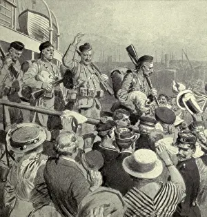 World War 1. The arrival of British Expeditionary