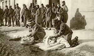 French Military: World War 1: Battle of Verdun. Winter work for the