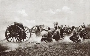 Squads: World War 1. The fire of a Russian field battery