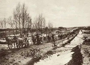 Suwalki: World War 1. German transport column, miles in