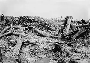Churned: World War 1. German trenches churned by British