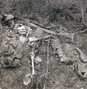Lcgr0213: World War 1. Human wreckage in No Man's Land