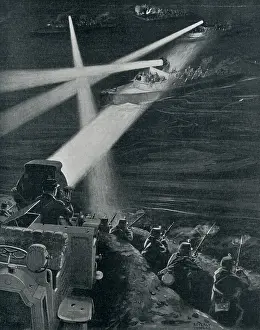 Lcgr0113: World War 1. Night attack by German Armed motor