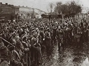 Czernowitz: World War 1. Russian troops entering the town