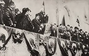 Shaikh: World War 1. The Sheikh ul-Islam proclaiming the